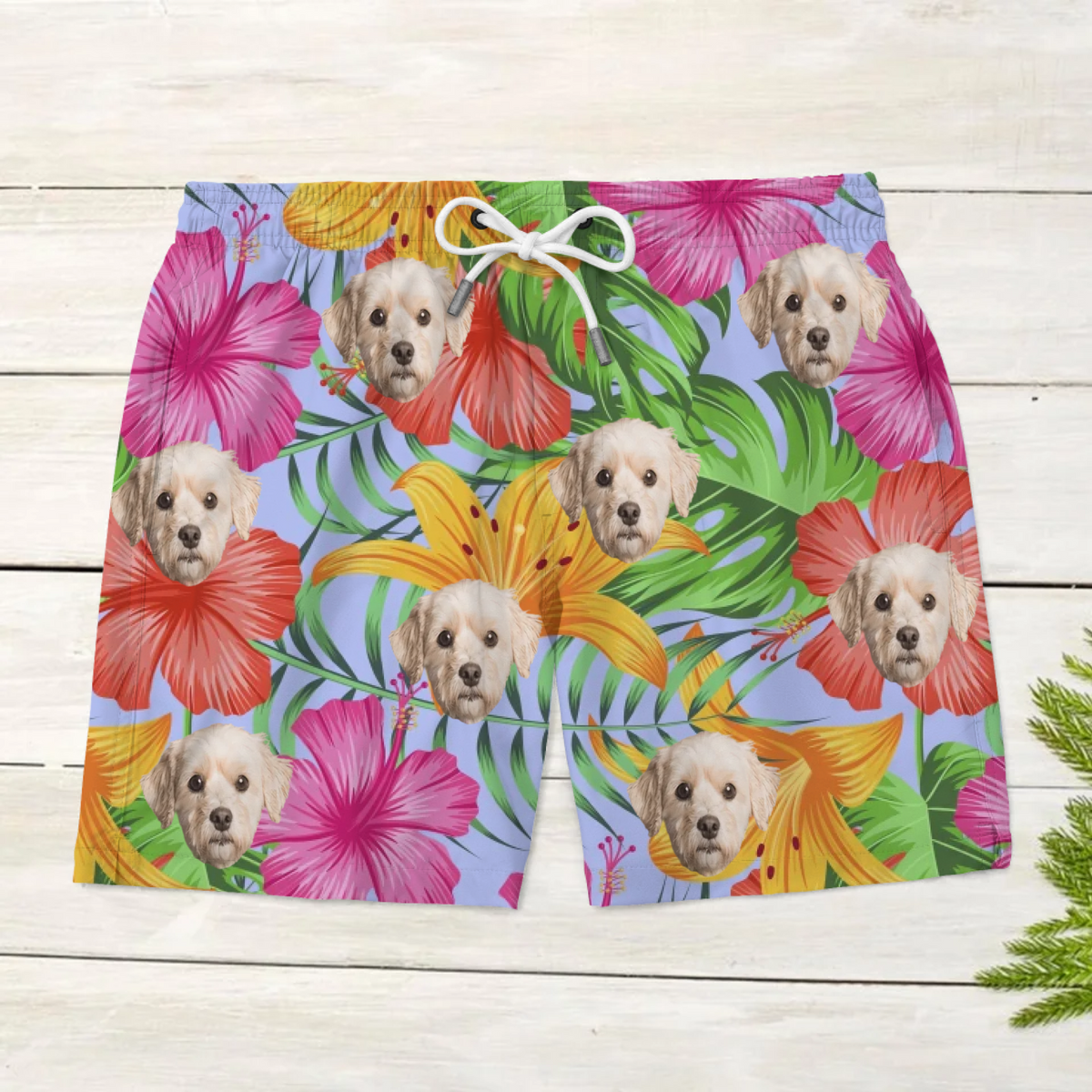 Custom Hawaii Zwembroek met foto