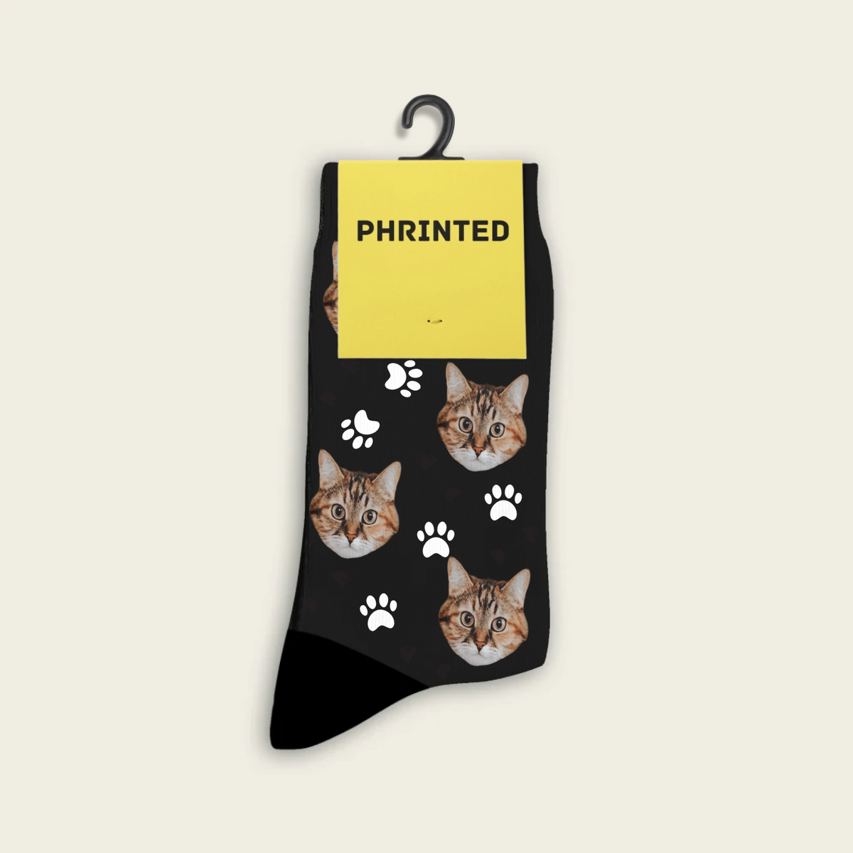 Custom kattensokken met foto