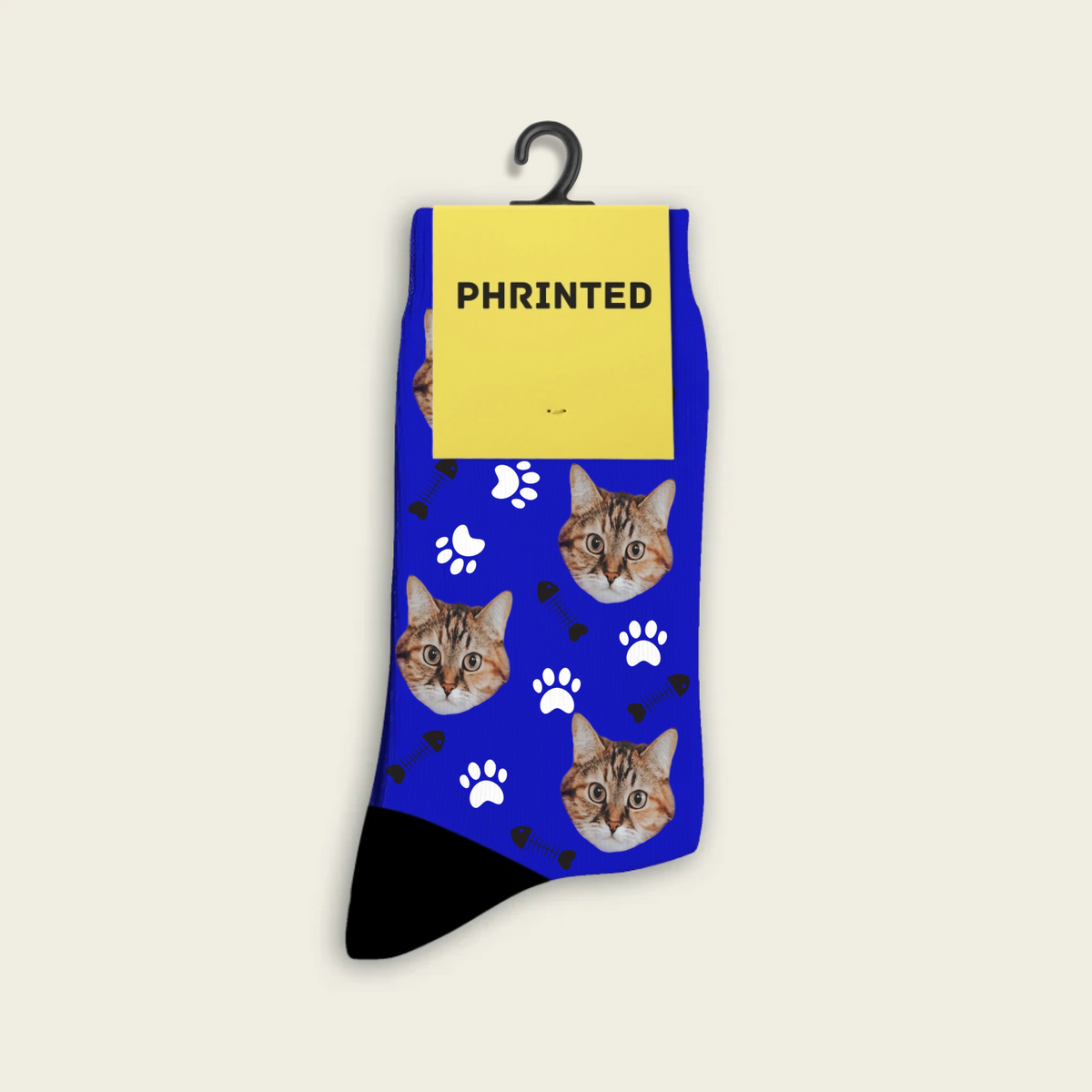 Custom kattensokken met foto