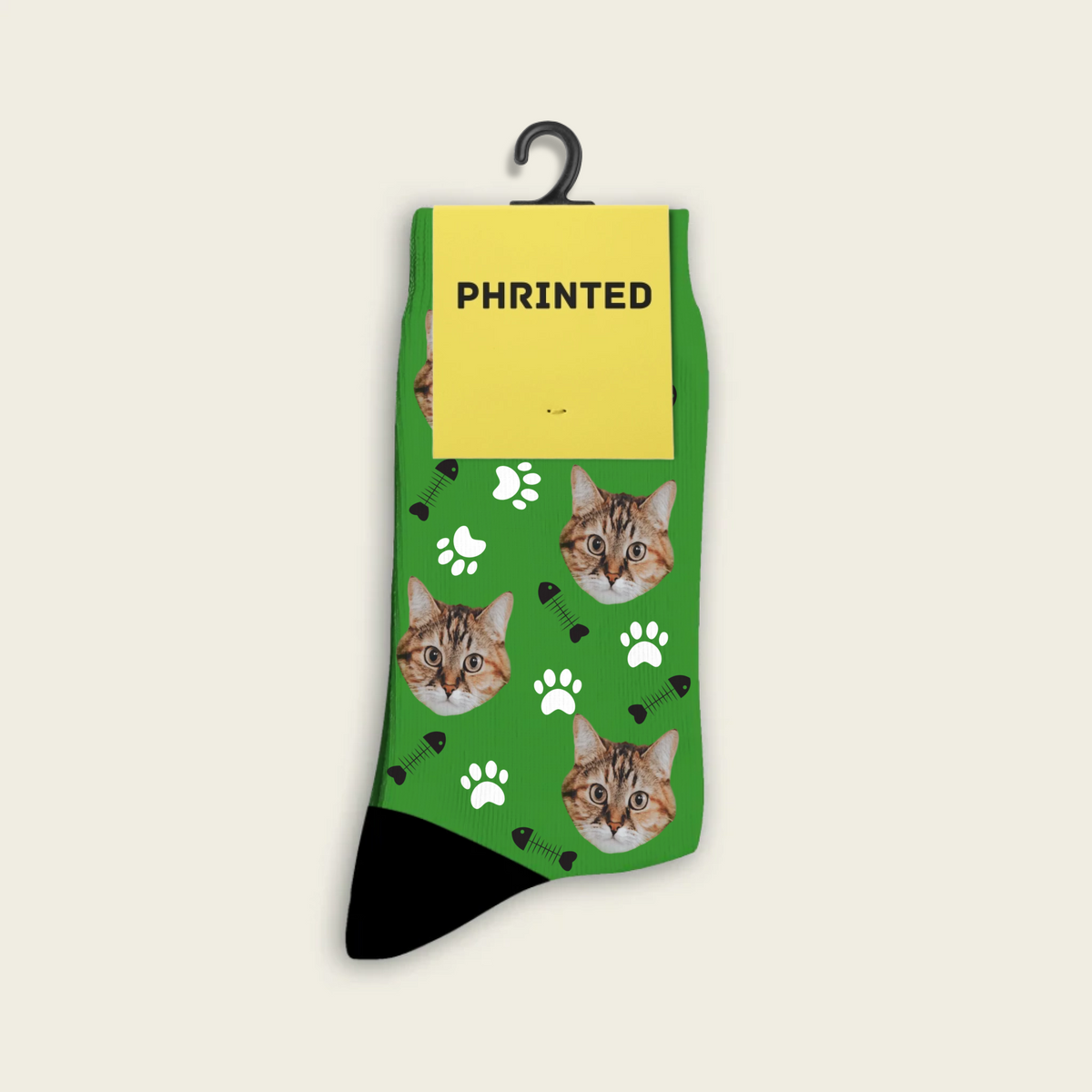 Custom kattensokken met foto