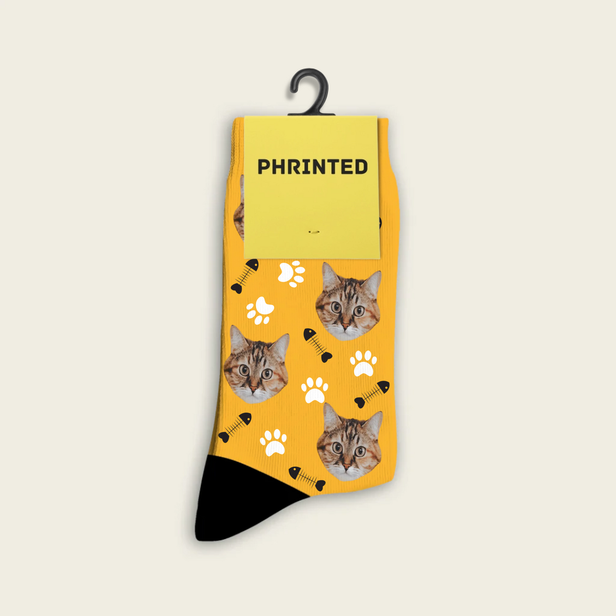 Custom kattensokken met foto