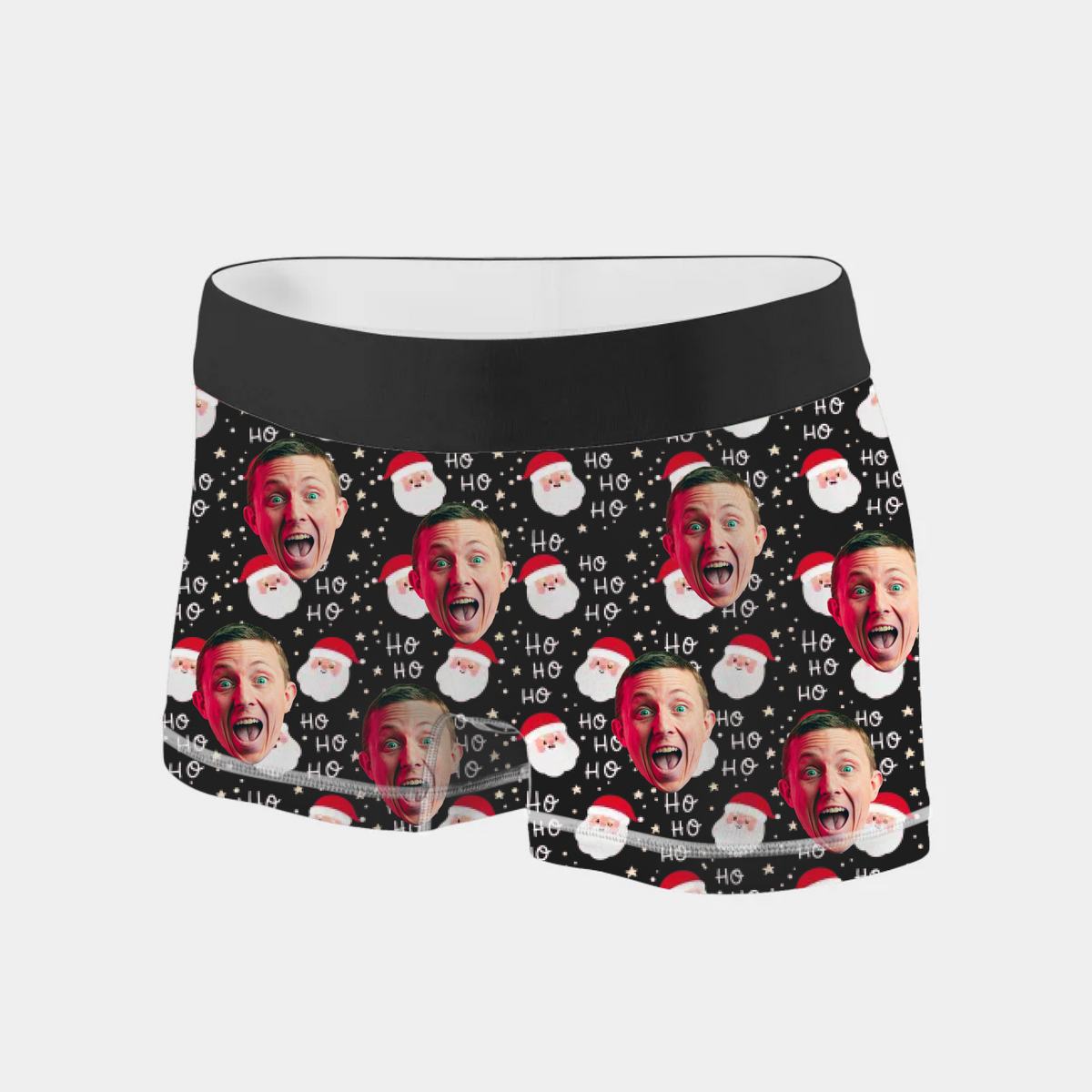 Gepersonaliseerde kerstboxer met foto