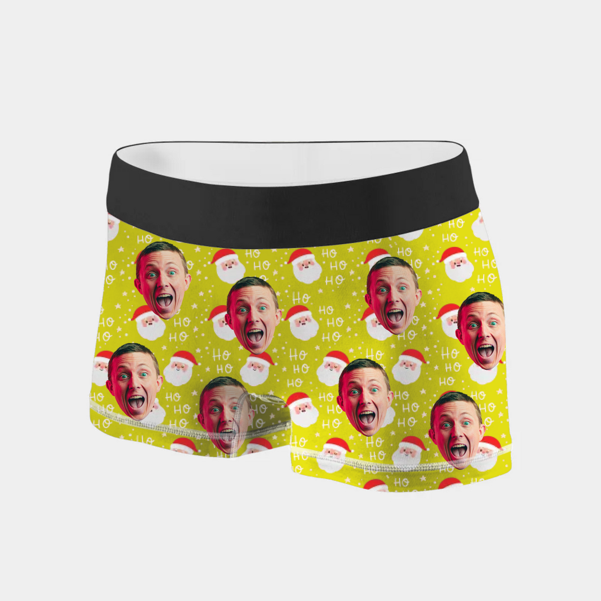 Gepersonaliseerde kerstboxer met foto